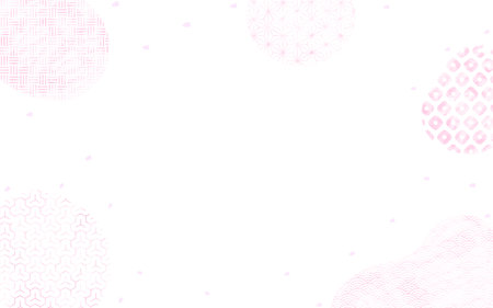 Pink Japanese pattern and cherry blossom snowstorm background, copy space in the center, Vector Illustrationのイラスト素材