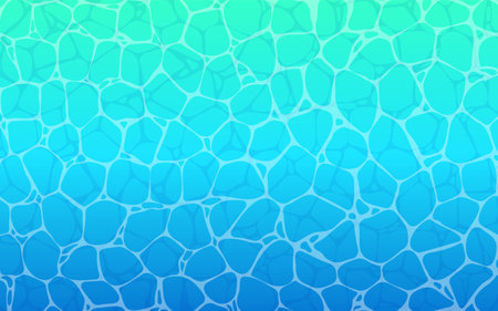 Clip art of surface of the sea or pool, water pattern, Vector Illustrationのイラスト素材
