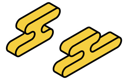 New Year's Day "Ekasumi", isometric line drawing icons, Vector Illustrationのイラスト素材
