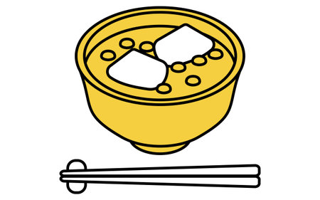 Oshiruko, isometric line drawing icon, Vector Illustrationのイラスト素材