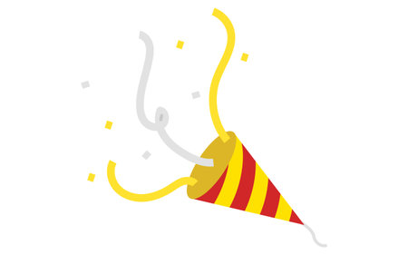 Icon sounding cracker, simple illustration, Vector Illustrationのイラスト素材