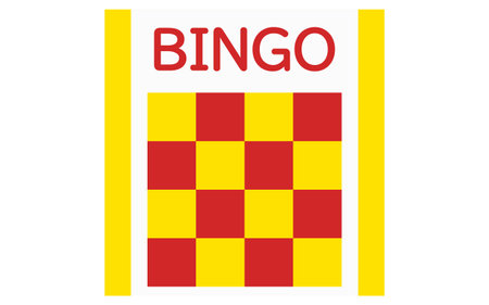 Bingo card icon, simple illustration, Vector Illustrationのイラスト素材