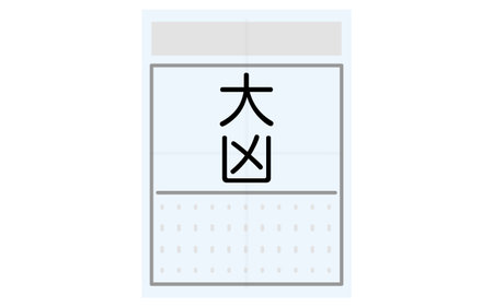 Omikuji, the icon of terrible luck - Translation: terrible luckのイラスト素材