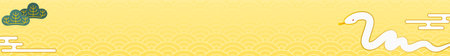 New Year's First Banner for the Year of the Snake 2025, Vector Illustrationのイラスト素材