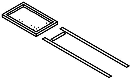 Isometric illustration of a simple line drawing of a long jump, Vector Illustrationのイラスト素材