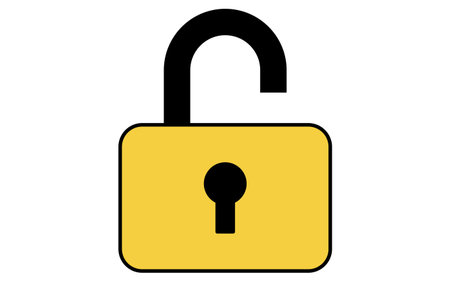 Locked padlock, Crime Prevention and Home Security Icons, Vector Illustrationのイラスト素材
