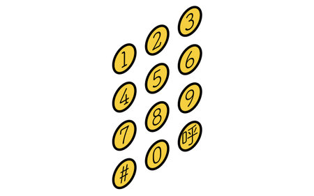 Password lock, Crime Prevention and Home Security Isometric Icon - Translation: Callのイラスト素材