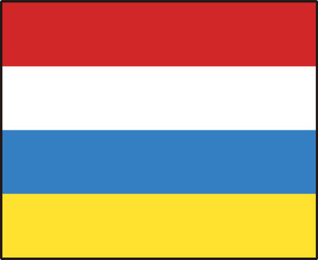 NATO Signal Flag "Division" - Ship and Navigation Signal Vector Illustrationのイラスト素材