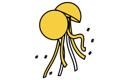 Event Icon, Simple, simple isometric icon of a dusk ball, Vector Illustrationのイラスト素材