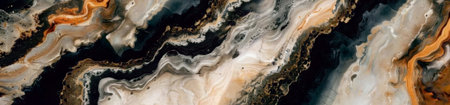 Orange marble texture, charcoal stone wave, abstract mineral, luxury background.
