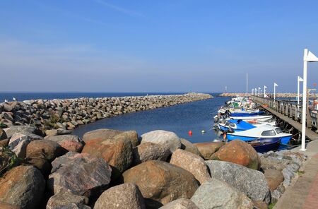 The Port of Glowe on the island of Ruegen, Mecklenburg-Vorpommern, Germanyのeditorial素材