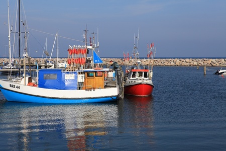 The Port of Glowe on the island of Ruegen, Mecklenburg-Vorpommern, Germanyのeditorial素材