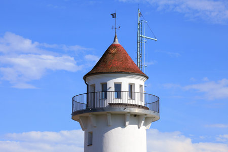 The pilot tower of karnin, on the island usedom