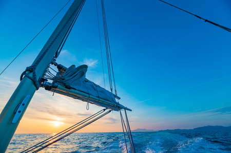 Leisure fishing in genkai nada in the early morningの写真素材