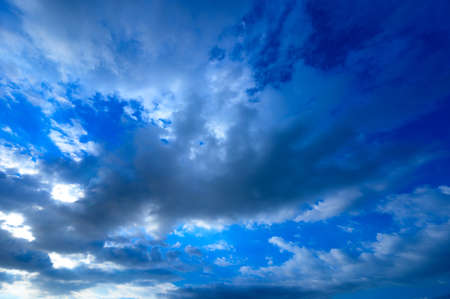 Dramatic sky and clouds at duskの写真素材