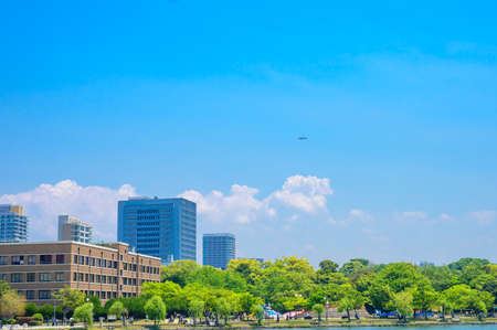 Urban Oasis Ohori Park in early summerのeditorial素材