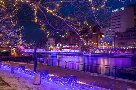 Kokura illumination of snowy sceneryのeditorial素材