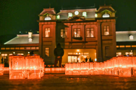 Mojiko Station Candle Nightの写真素材
