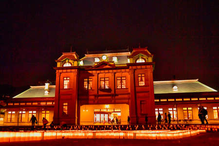 Mojiko Station Candle Nightの写真素材