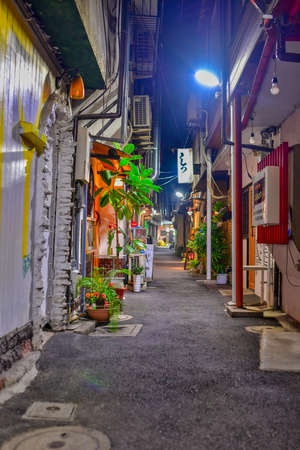 Yokocho Bar District in The Center of Kokuraのeditorial素材