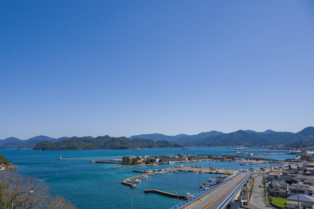 Beautiful coastline and sea of Aomishima, Yamaguchi Prefecture, Japan