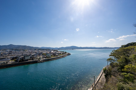Beautiful coastline and sea of Aomishima, Yamaguchi Prefecture, Japan