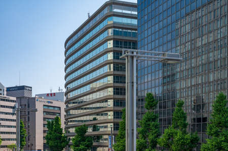 Cityscape around Hakata Station in Fukuoka Cityのeditorial素材