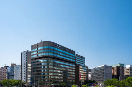 Cityscape around Hakata Station in Fukuoka Cityのeditorial素材