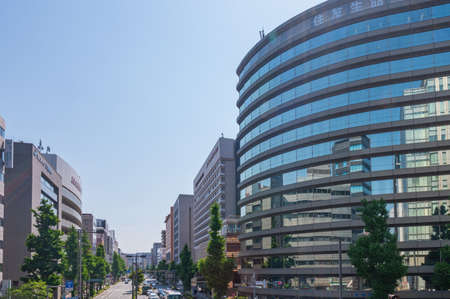 Cityscape around Hakata Station in Fukuoka Cityのeditorial素材