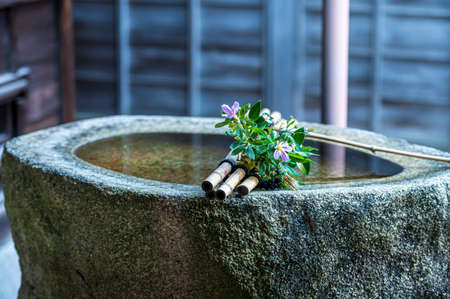 A summer Japanese garden seen from the Mohri family main residence in Hofu, Yamaguchi Prefecture, Japan, photographed on October 15, 2021の写真素材
