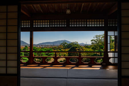 The summer garden of the former Choshu Domain lord Mohri family in Hofu City, Yamaguchi Prefecture, Japan, photographed on October 15, 2021のeditorial素材