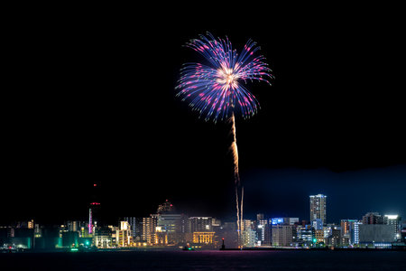 Wacshoi Million Summer Festival Eve Festival Fireworks Festival 2022の写真素材