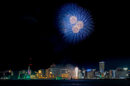 Wacshoi Million Summer Festival Eve Festival Fireworks Festival 2022の写真素材