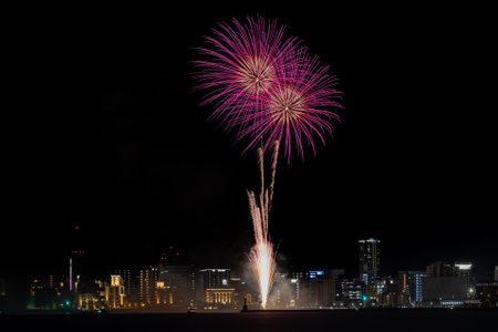 Wacshoi Million Summer Festival Eve Festival Fireworks Festival 2022の写真素材