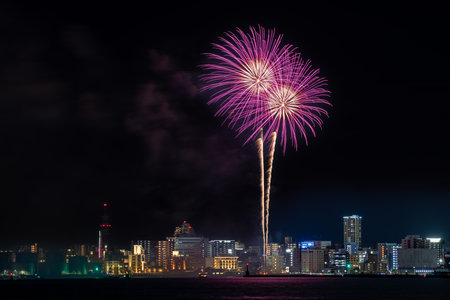 Wacshoi Million Summer Festival Eve Festival Fireworks Festival 2022の写真素材