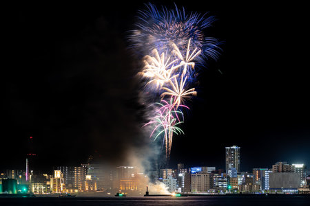 Wacshoi Million Summer Festival Eve Festival Fireworks Festival 2022の写真素材