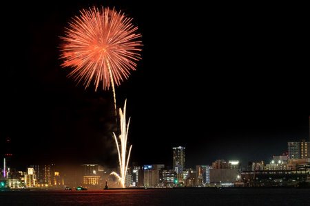 Wacshoi Million Summer Festival Eve Festival Fireworks Festival 2022の写真素材