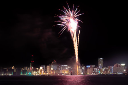 Wacshoi Million Summer Festival Eve Festival Fireworks Festival 2022の写真素材