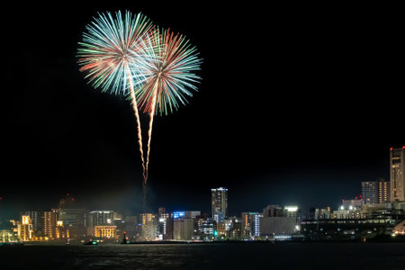 Wacshoi Million Summer Festival Eve Festival Fireworks Festival 2022の写真素材