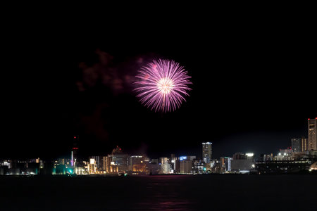 Wacshoi Million Summer Festival Eve Festival Fireworks Festival 2022の写真素材