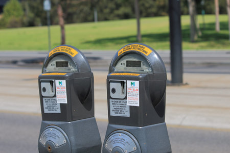 MELBOURNE AUSTRALIA - March 1,2014  Parking meter in Docklands Melbourne 