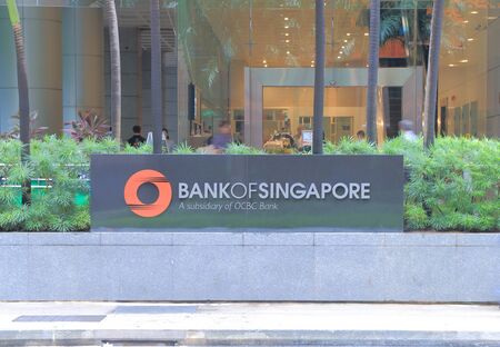 Singapore, Singapore - 27 May, 2014  Bank of Singapore, private banking arm of OCBC Bank  のeditorial素材