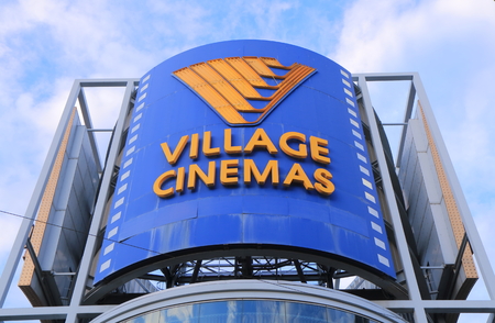 Melbourne Australia - August 23, 2014: Village Cinemas, Australian- based film exhibition brand that mainly shows blockbuster films.のeditorial素材