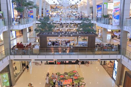 Bangkok Thailand  April 19 2015: Unidentified people shop at CentralWorld in Siam Bangkok.のeditorial素材