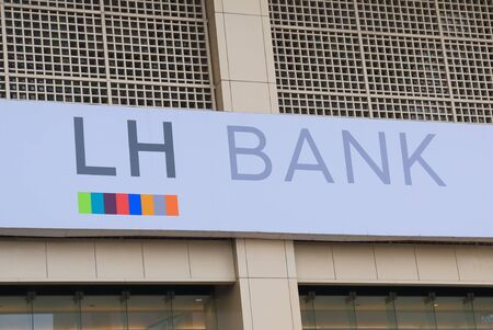 Bangkok Thailand  April 20 2015: LH Bank one of the major banks in Thailand.のeditorial素材