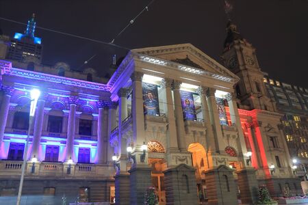Melbourne Australia - July 17,2016: Melbourne City Town Hall historical architecture.のeditorial素材