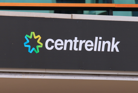 Melbourne Australia - August 14, 2016: Centrelink office in Australia. Centrelink delivers a range of government payments and services for retirees, unemployed, families carers and more.のeditorial素材