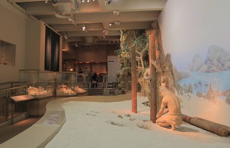 Hong Kong - November 7, 2016: Unidentified people visit Hong Kong Museum of History.のeditorial素材