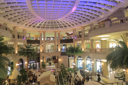 Taipei Taiwan - December 6, 2016: Unidentified people visit Bellavita shopping mall in Xinyi shopping district.のeditorial素材