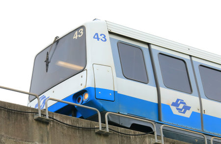 Taipei Taiwan - December 8, 2016: Taipei Metro train.
